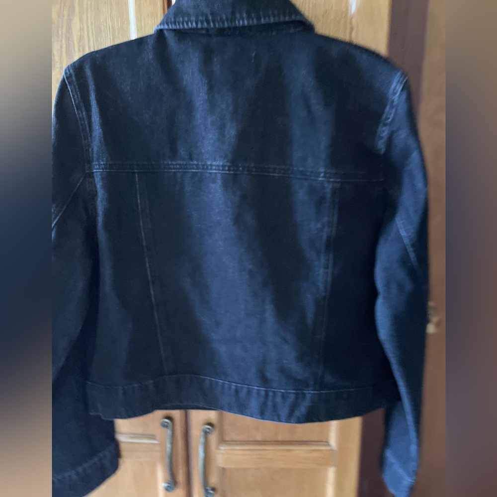 Nicole Miller Envelope Cargo Jeans Jacket - Picture 6 of 7
